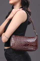 CROC SHOULDER BAG