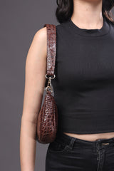 CROC SHOULDER BAG